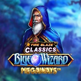 Fire Blaze Blue Wizard Megaways slot icon by Rarestone Gaming, available at Versailles Casino