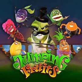 Jumping Fruits online game logo by Wazdan on versailles-casinos.es